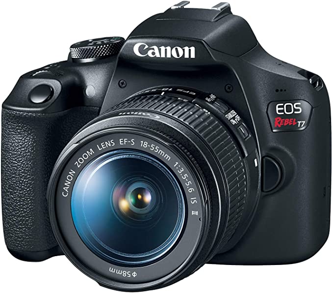 Camera | EOS Rebel T7 DSLR Camera with 18-55mm Lens | Built-in Wi-Fi | 24.1 MP CMOS Sensor | DIGIC 4+ Image Processor and Full HD Videos