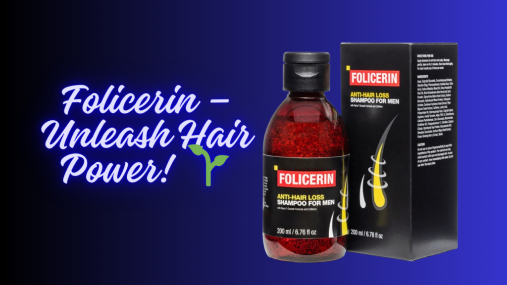 Folicerin is a cutting-edge anti-hair loss men's shampoo with a modern formula. Engineered to prevent hair loss, it not only thickens and strengthens new strands but also enhances microcirculation,
